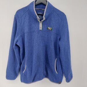 L.L.Bean Sweater Fleece Pullover Size 2x Blue